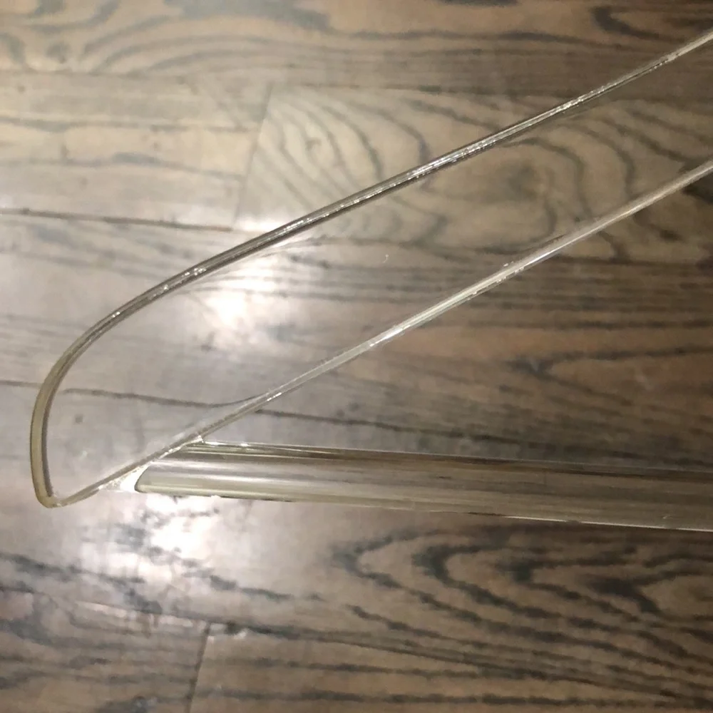 Acyrlic coat hangers set of 4